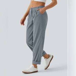 HALARA women’s Blue Gray Corduroy Pants Small